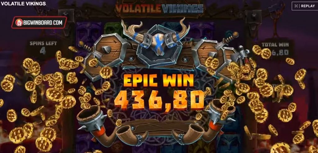 Vikings Volatile slot epic win